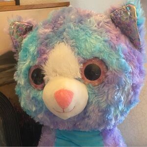 Source Unknown Plush Cat Toy - Lavender and Sky Blue